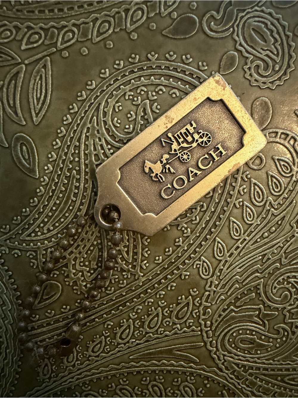 Coach keychain with horse and carriage logo #luxury #designer
